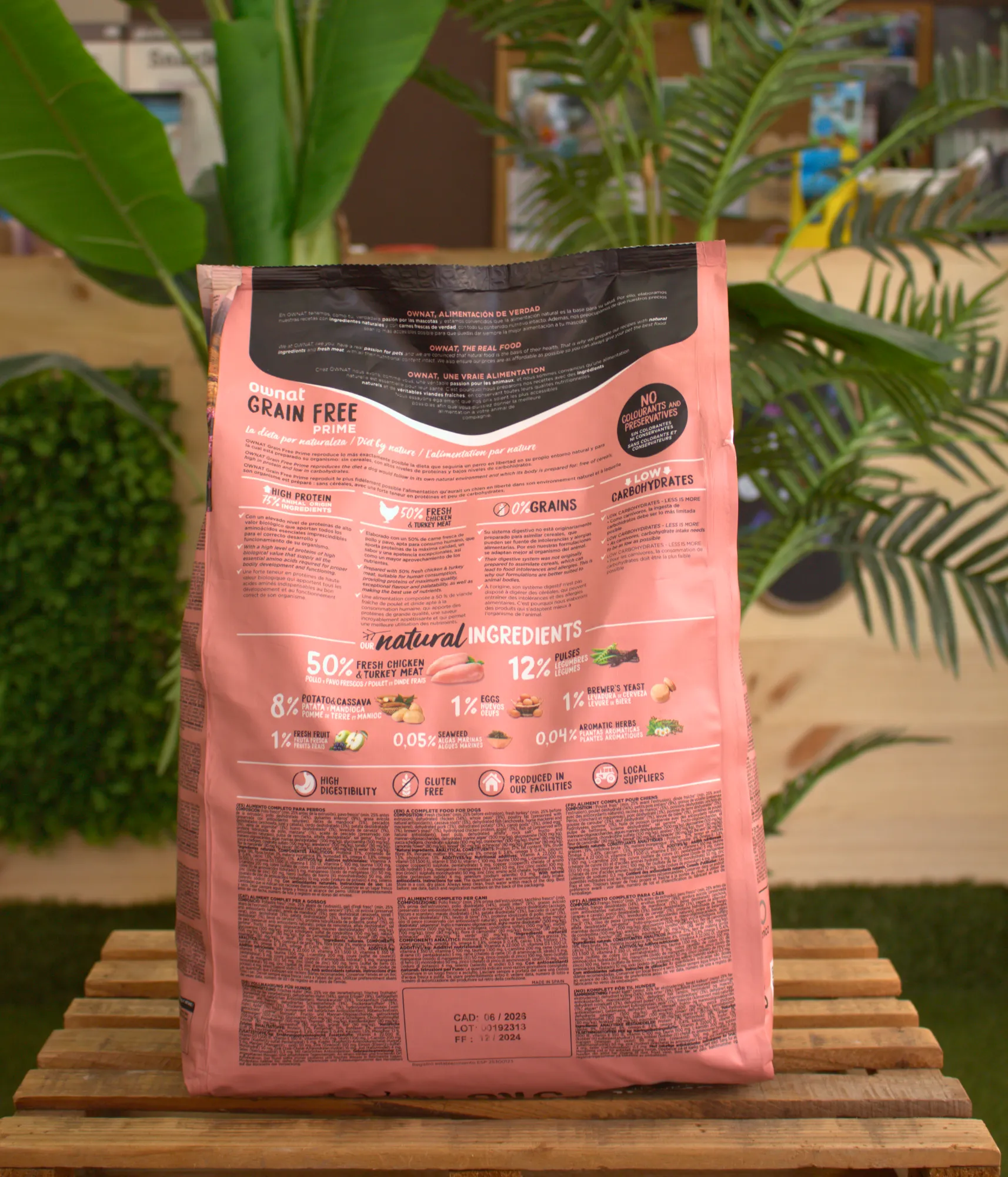 Pienso Ownat Grain free Prime Chicken & turkey