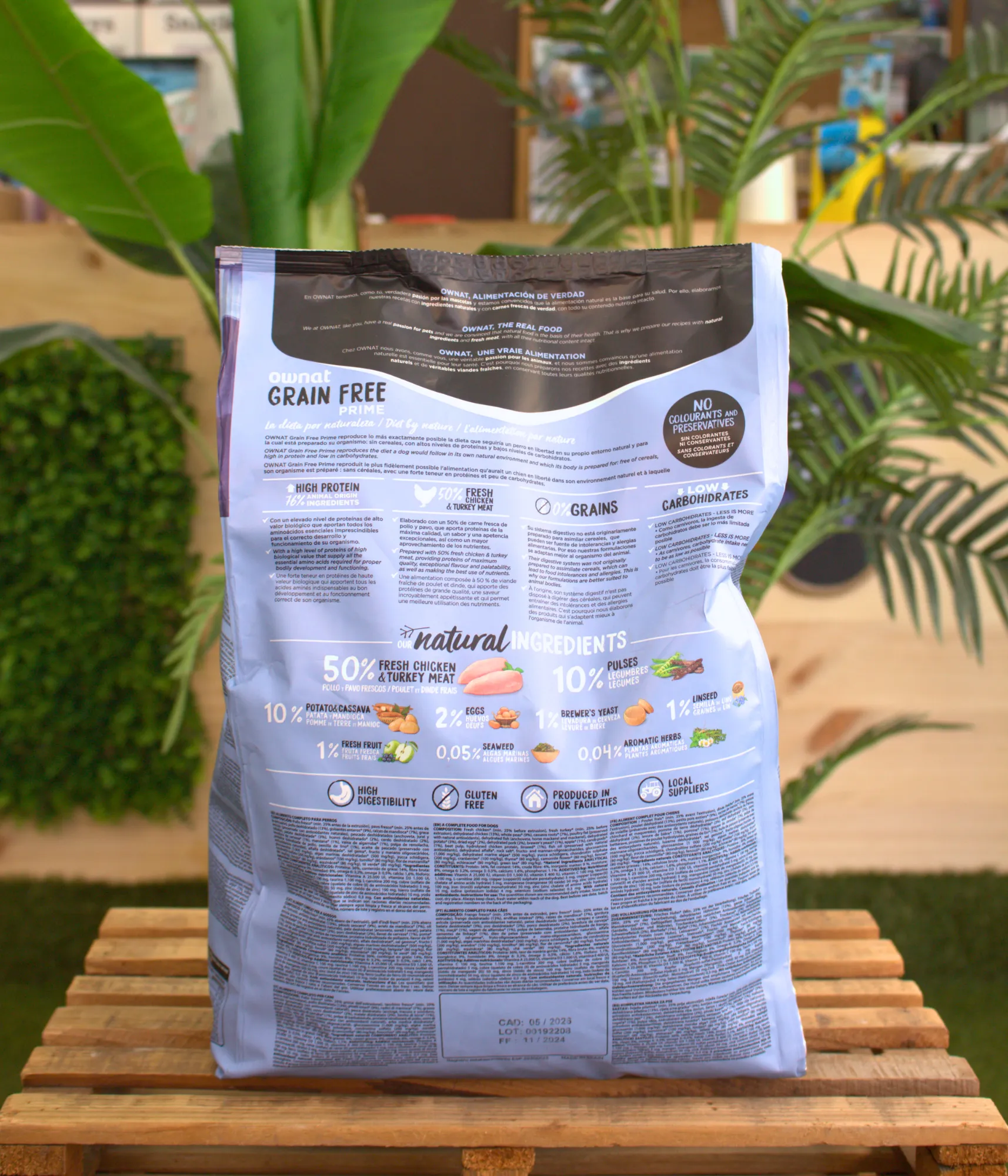 Pienso Ownat Grain Free Senior Chicken & Turkey